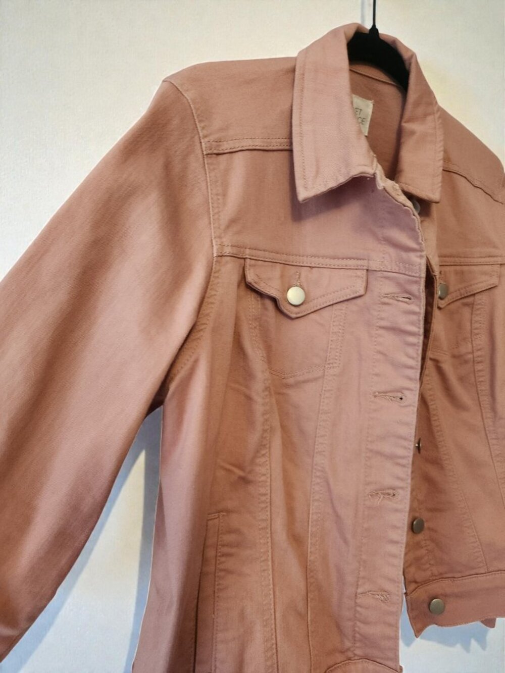 💗 Market & Spruce Pink Denim Jacket | Size 1X | Stretch | Chic Layer 💗 - Picture 7 of 11